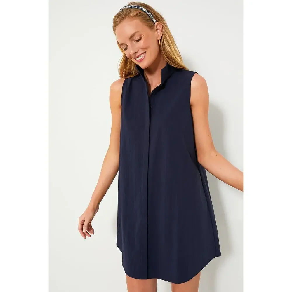 TUCKERNUCK Navy Sleeveless Charlie Dress Size S NWT Retail $128 Tuckernuck - Picture 1 of 8